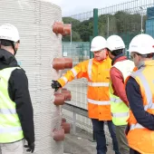 One of the 3D printed concrete drawpits for Yorkshire water
