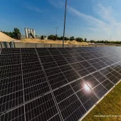 Photovoltaic farm at a Cemex Poland ready-mixed concrete plant