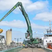 FM Conway’s new zero-emission electric crane in operation at Erith