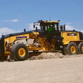 Komatsu’s new GD955-7 motor grader is now available in North America