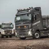 RS Transport have taken delivery of a new Volvo FH 540 Globetrotter 6x2 tractor unit and two Volvo FMX 8x4 rigid tippers
