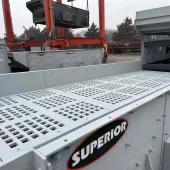 Superior’s heavy-duty Guardian scalping screen has been designed to accept large feed size 