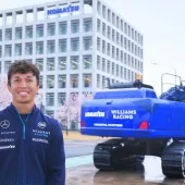 Alex Albon on his visit to Komatsu’s Osaka Plant