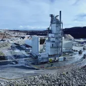 Aggregate Industries’ new Amman ABP 240 Universal asphalt plant at Cauldon Low Quarry