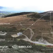 Artist’s impression of the HD Hydro long-duration storage demonstrator scheme to be deployed at Sibelco’s Cornwood site