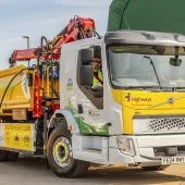 Highway maintenance contractors Ringway have taken delivery of a unique five-star DVS-compliant, 26-tonne Volvo FE Electric 6x2 rigid with low-entry cab 
