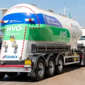 Cemex’s first HVO-powered vehicle is working out of the company’s Tilbury cement plant