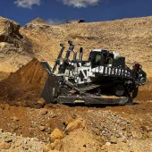 One of AMM’s new Liebherr PR 776 crawler dozers