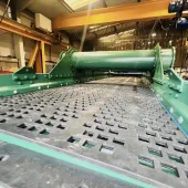 View showing top deck of the main sizing screen