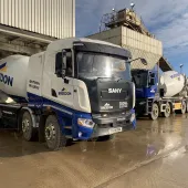 Breedon’s new SANY/Putzmeister electric truckmixer at Raisby Quarry