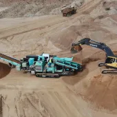 The new-generation TwisterTrac VS350E with its Volvo Stage V diesel engine is fully site mobile with a quick set-up time