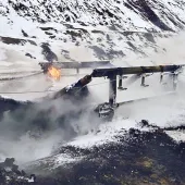 Conveyor fires can happen anywhere, at any time, even outdoors in the cold