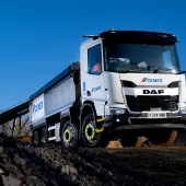 One of Cemex’s new DAF XD 410 eight-wheel tippers