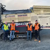 L-R: Conor Hegarty, MDS general manager; Tim Bierbrauer, BSF Aufbereitungstechnik managing director; Ralph Phlippean, BSF Aufbereitungstechnik managing director; and Liam Óg Murray, MDS regional sales manager