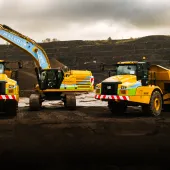 Malcolm Construction have invested in two Cat 745 three-axle ADTs and one Cat 352 excavator from Finning UK & Ireland