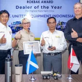 Rokbak have named their 2024 Dealer of the Year winners for sales and parts excellence