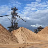 Arclid Quarry, in Bathgate, which produces industrial sand. Photo: BGS © UKRI