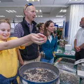 Heidelberg Materials’ offices at The Ridge hosted a range of stalls, giving visitors the opportunity to learn about mineral extraction and how/where these materials are used