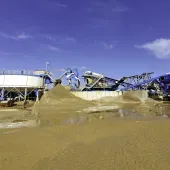 The CDE washing plant at Brett Aggregates’ site in Portsmouth