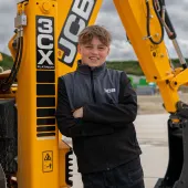 Finlay Gallagher has been crowned the UK’s youngest qualified digger driver – at the age of just 13