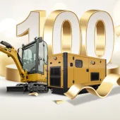 The winner will be given the choice of a Cat 301.6 excavator or a Cat DE110E2 genset