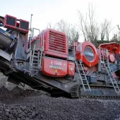 Prichard’s Finlay J-1280 Hybrid jaw crusher, supplied by Molson Finlay