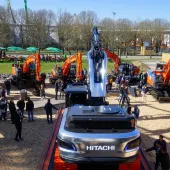 Hitachi’s LANDCROS One concept excavator at Bauma 2025