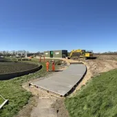 Fifteen cubic metres of graphene and micronized lime-enhanced concrete were laid at a Northumbrian Water wastewater treatment facility