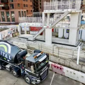 The low-carbon concrete was used in a two floor demonstrator project at Wembley Park