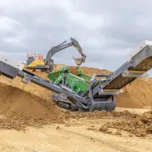 Chepstow Plant’s McCloskey R155 high-energy screener has been designed to handle waste by-products such as overburden and blasted rock