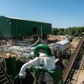 Sheehan Haulage and Plant Hire’s aggregate recycling facility at Stanton Harcourt, Oxfordshire