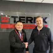 L–R: Masashi Nakamura, general manager at Kurimoto and Neil McIlwaine, business line director for MAGNA