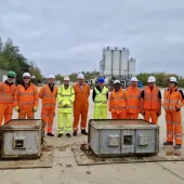 A successful demonstrative batch of ready-mixed concrete using RCF-based cement was poured into moulds at Holcim UK’s ready-mixed concrete plant in Whetstone, Leicestershire