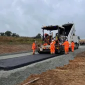 Breedon's Surfacing Solutions team working on the A47 Tuddenham upgrade