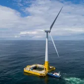 Floating concrete foundation for offshore wind power. Image: BW Ideol