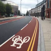 Cycle lane demarcation