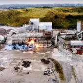 AR Demolition use innovative explosives technology at Croft Quarry