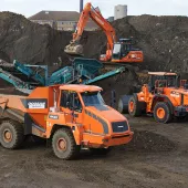 Doosan machines at work