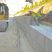 Legato interlocking concrete blocks