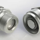 High-pressure flat-face screw couplings