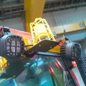 Hyster hazard lights and radar system