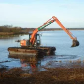 Land & Water's amphibious excavator