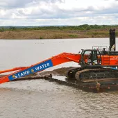 Long-reach excavator