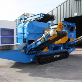 Mobile eddy current separator