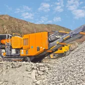 Tesab 700ie hybrid electric jaw crusher