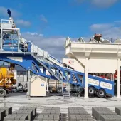 TBS MB100 mobile batching plant