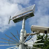 Solar-powered CCTV