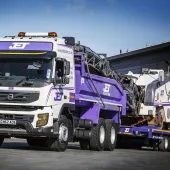 One of the Volvo FMX trucks acquired by Jet Plant Hire