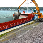 Welsh Slate decorative aggregate shipment