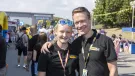 Tim Ferwerda, Finning UK managing director, celebrating the 90th anniversary at the company’s Cannock headquarters